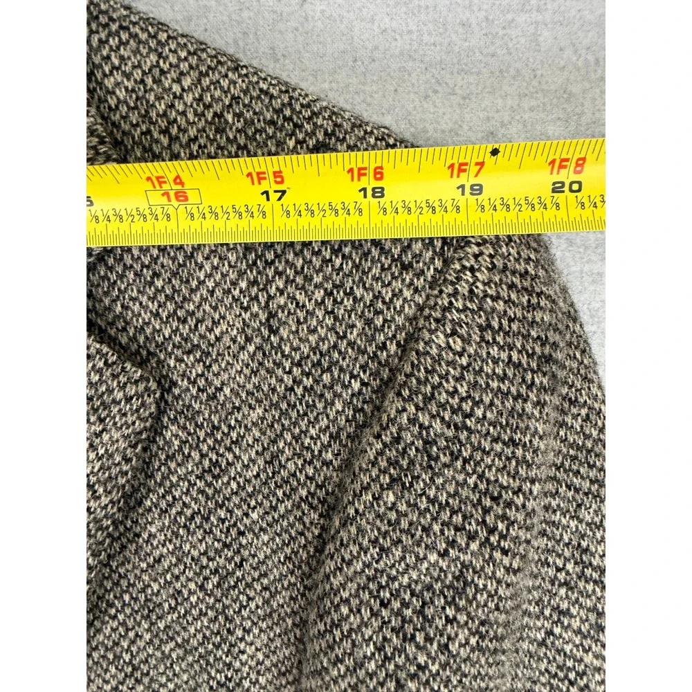 Vintage Polo Ralph Lauren Brown Tweed Wool Blazer Sport Coat Mens 44 USA Made